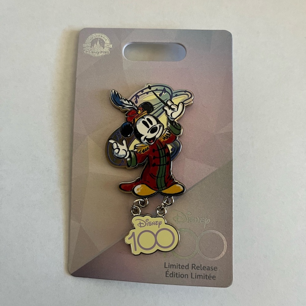 Disney Park 100 Celebration Limited Release Pin Mickey Mouse Band Leader